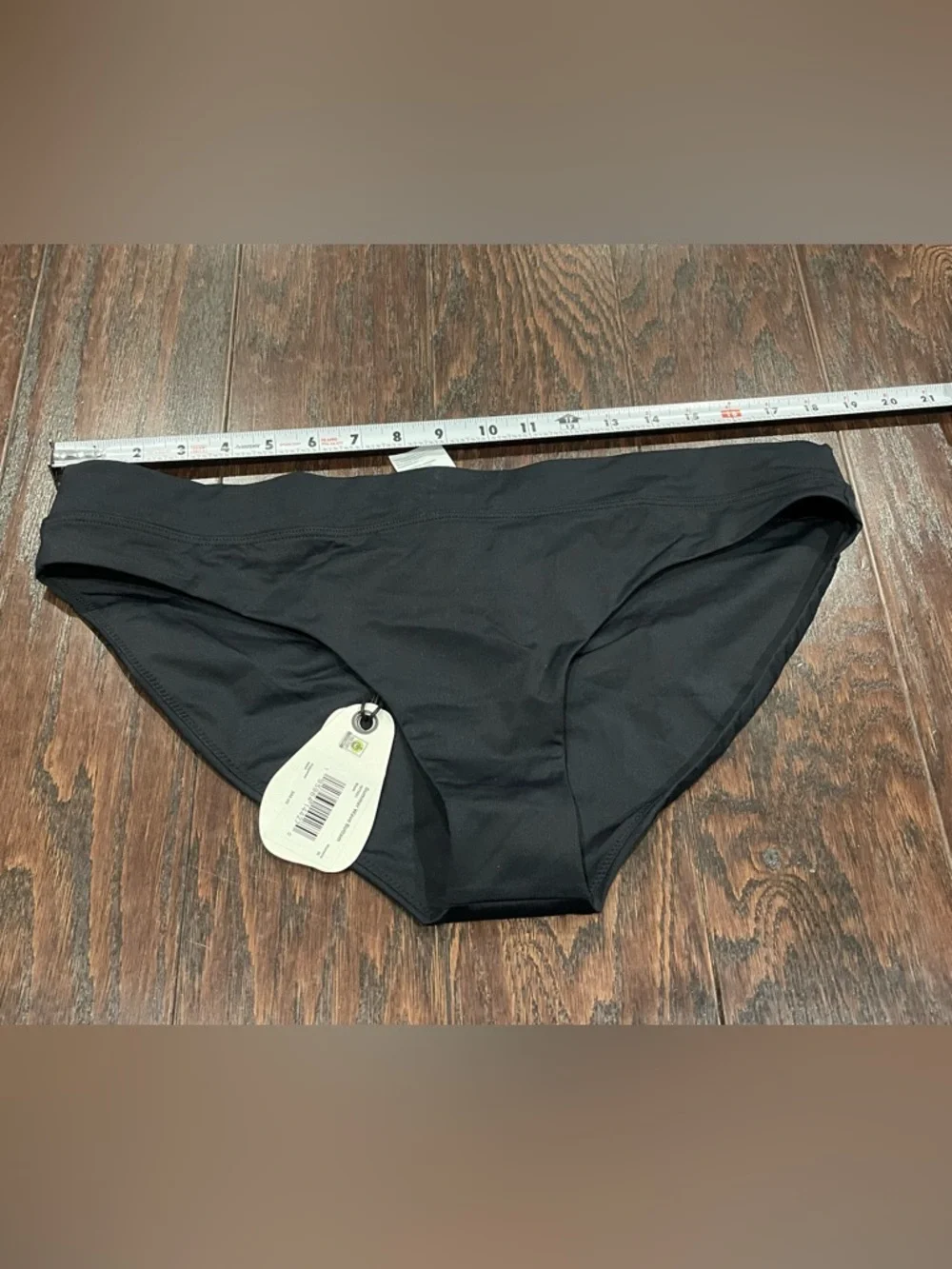 Prana Summer Wave Swim Bottom Women X-Large Black Bikini Sporty Swimwear NEW